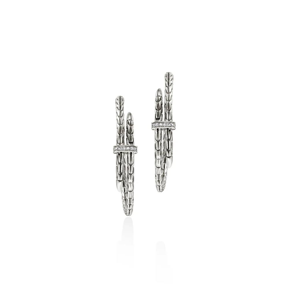 JOHN HARDY SPEAR HOOP EARRINGS EBP9012472DI