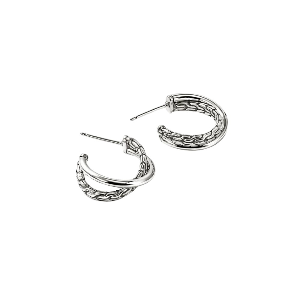 JOHN HARDY ESSENTIAL CROSSOVER EARRINGS EB98714