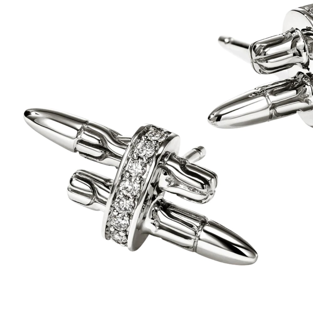 JOHN HARDY SPEAR STUD EARRINGS EBP989562DI