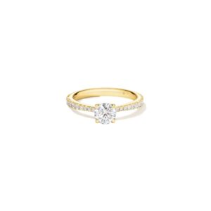 HEARTS ON FIRE VELA SOLITAIRE RING WITH DIAMOND BAND UU26408YIV20506500