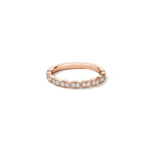 HEARTS ON FIRE LORELEI FLORAL MILGRAIN DIAMOND BAND UU15638RGHV0156500
