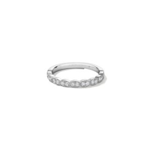 HEARTS ON FIRE LORELEI FLORAL MILGRAIN DIAMOND BAND UU1563PTGHV0156500