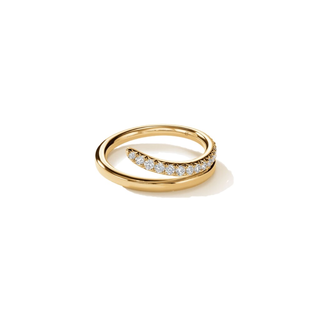 HEARTS ON FIRE VELA FRENCH CUT PAVE DIAMOND RING UU27868YGHV0206500