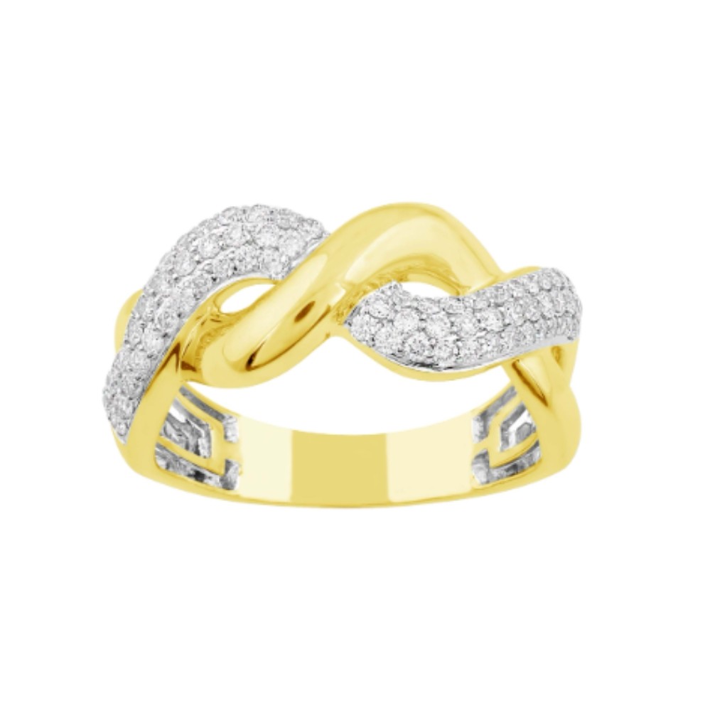 YELLOW GOLD DIAMOND RING D4902YG