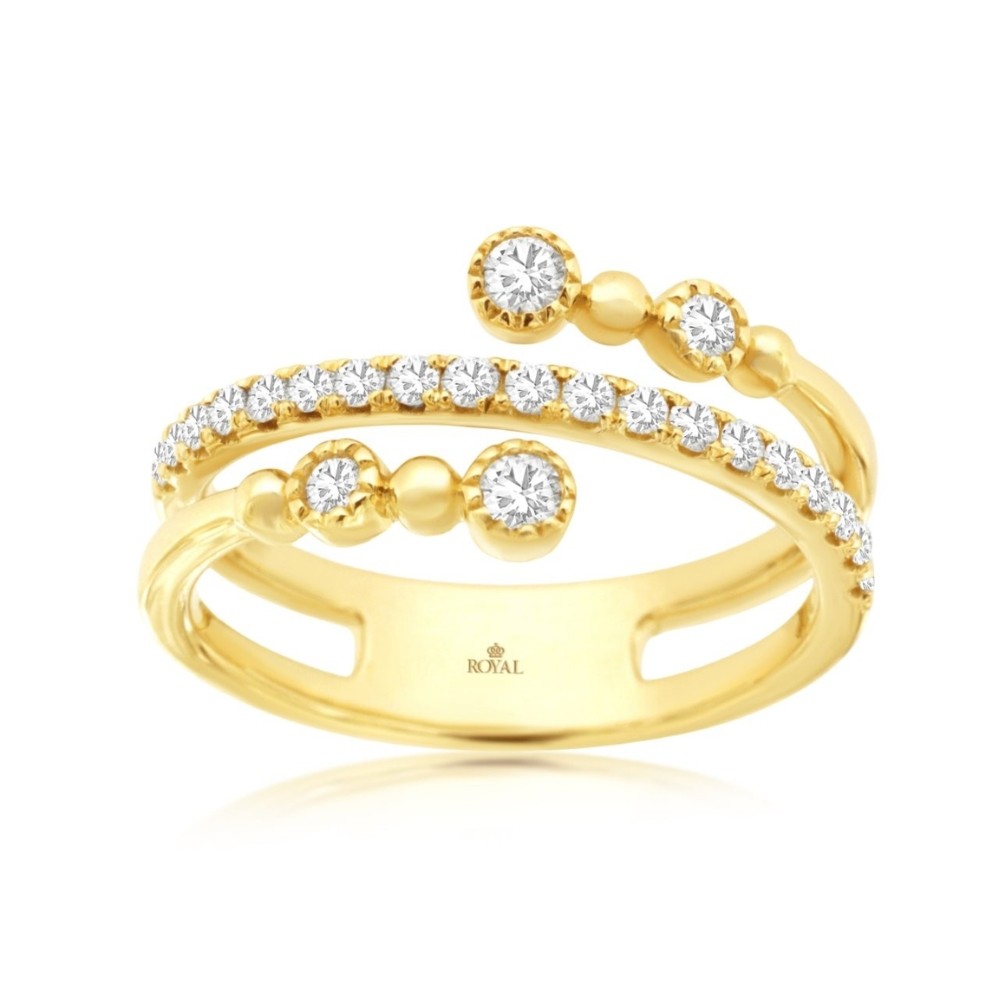 YELLOW GOLD DIAMOND RING H3986D