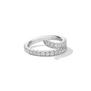 HEARTS ON FIRE VELA DOUBLE ROW PAVE RING UU2782PTGHV1006500