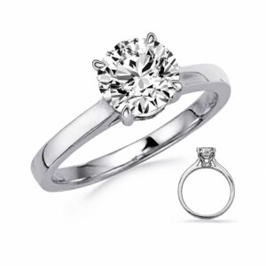 WHITE GOLD DIAMOND SEMI-MOUNT EN8352-15WG