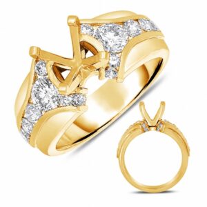 YELLOW GOLD DIAMOND SEMI-MOUNT EN7619YG
