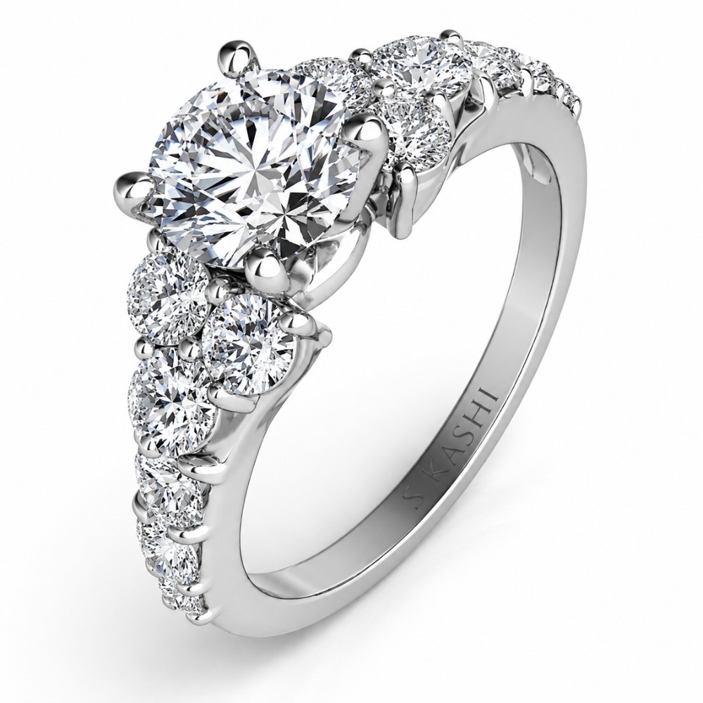 WHITE GOLD DIAMOND SEMI-MOUNT EN6999WG