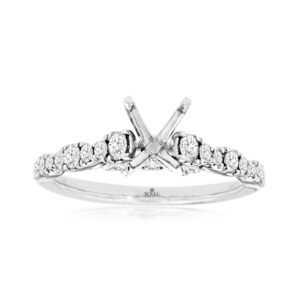 WHITE GOLD DIAMOND SEMI-MOUNT WH1469S