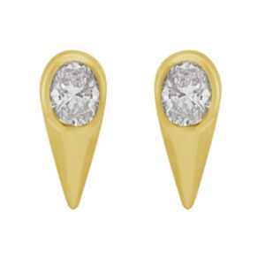 YELLOW GOLD DIAMOND EARRINGS E8244YG