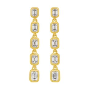 YELLOW GOLD DIAMOND EARRINGS E8302YG