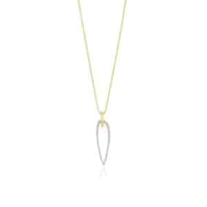 YELLOW GOLD DIAMOND PENDANT H1965D