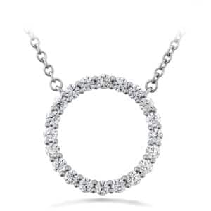 HEARTS ON FIRE SIGNATURE CIRCLE PENDANT - MEDIUM HFPSIGC00408W