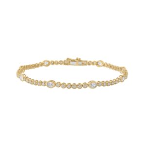 YELLOW GOLD DIAMOND NECKLACE B4535YG