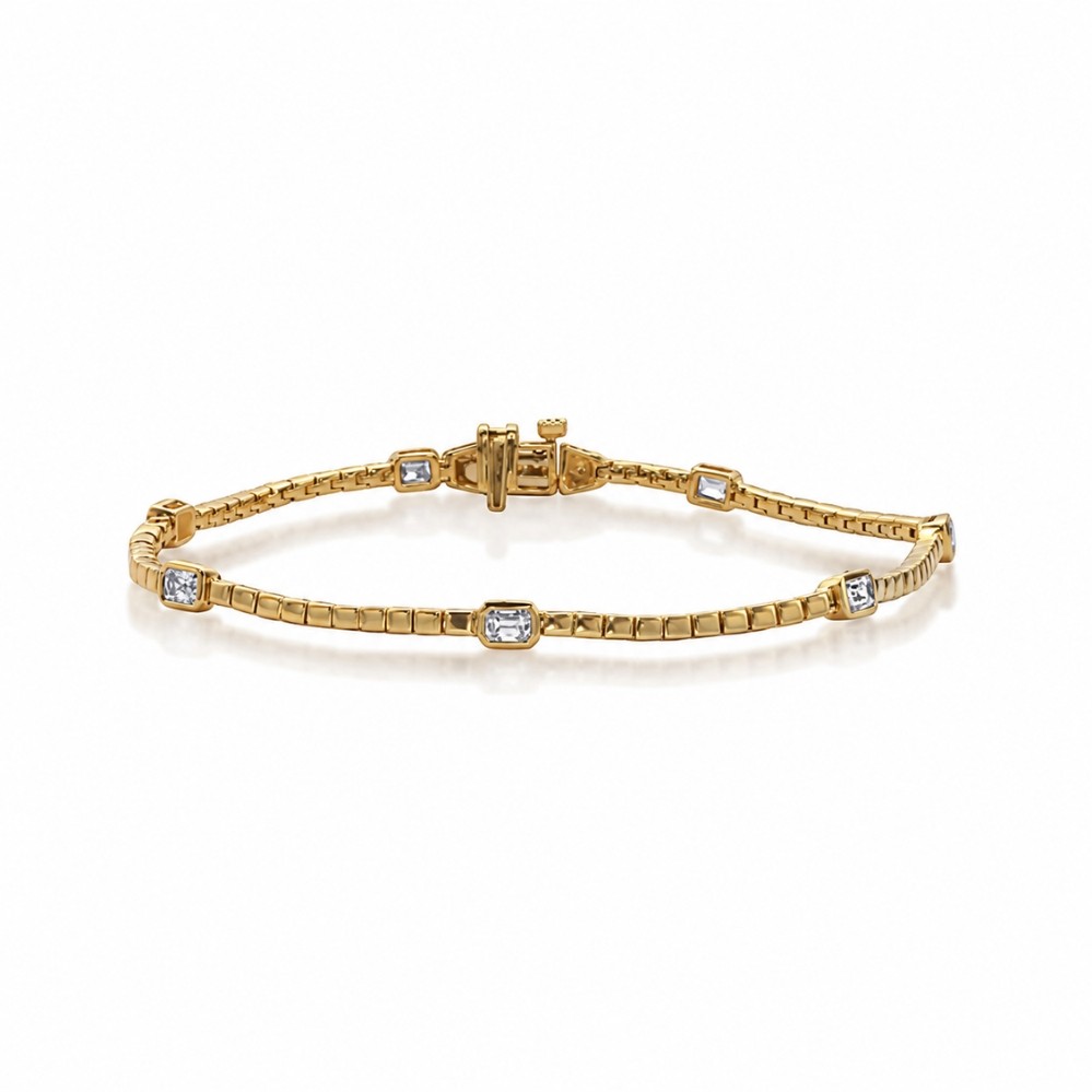 YELLOW GOLD DIAMOND BRACELET B4532YG