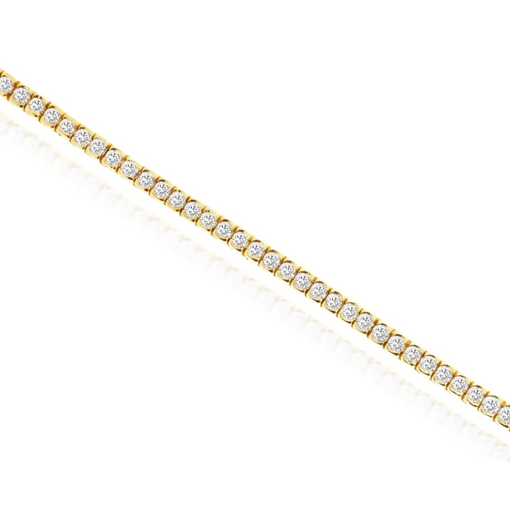 YELLOW GOLD DIAMOND BRACELET C8034D