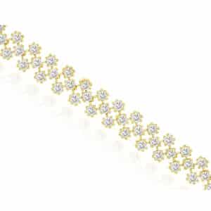 YELLOW GOLD DIAMOND BRACELET H2961D