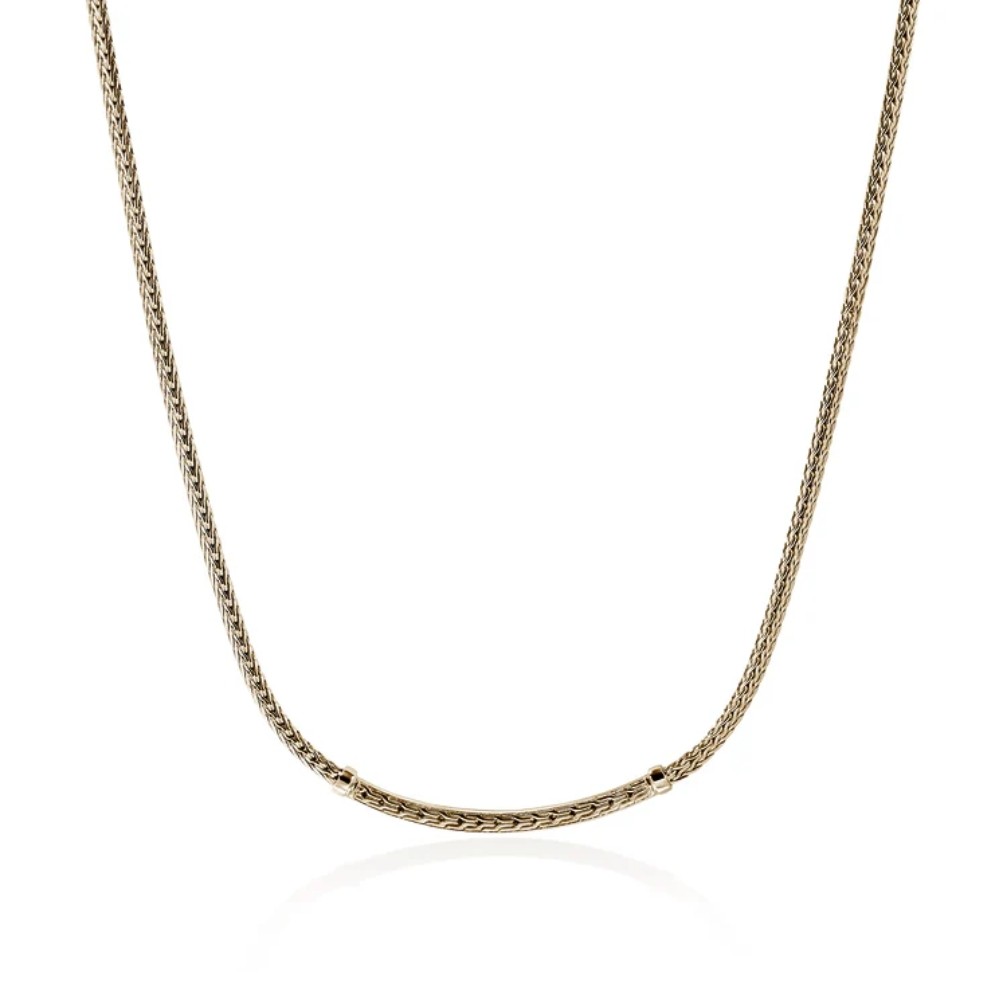 JOHN HARDY ESSENTIAL PAVE NECKLACE NGGX986982DIX16-18