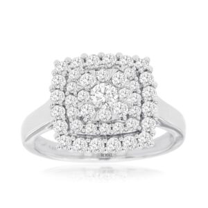 WHITE GOLD DIAMOND ENGAGEMENT RING WC9656D