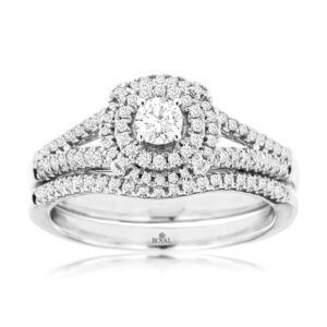 WHITE GOLD DIAMOND ENGAGEMENT RING WC9279D