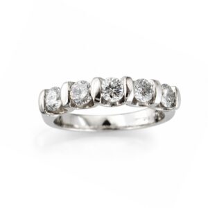 YELLOW GOLD DIAMOND WEDDING BAND 3680