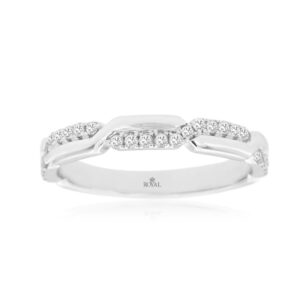WHITE GOLD DIAMOND WEDDING BAND WH2420D
