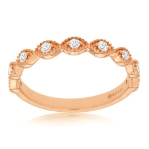 ROSE GOLD DIAMOND WEDDING BAND PC8435D