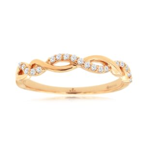 ROSE GOLD DIAMOND WEDDING BAND PC8004D