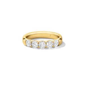 HEARTS ON FIRE SIGNATURE 5-STONE BAND UU29428YGHV0206500