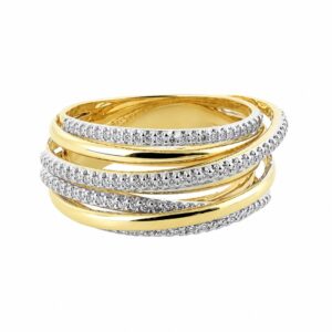 YELLOW GOLD DIAMOND RING R10363D