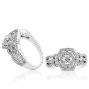 WHITE GOLD DIAMOND RING RW11827D