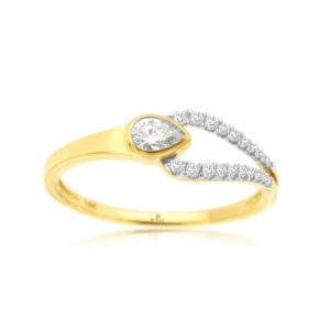 YELLOW GOLD DIAMOND RING H3997D