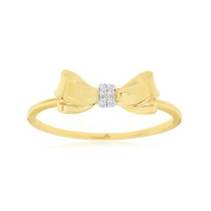 YELLOW GOLD DIAMOND RING H2909D