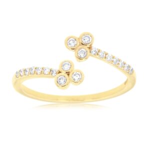 YELLOW GOLD DIAMOND RING C8164D