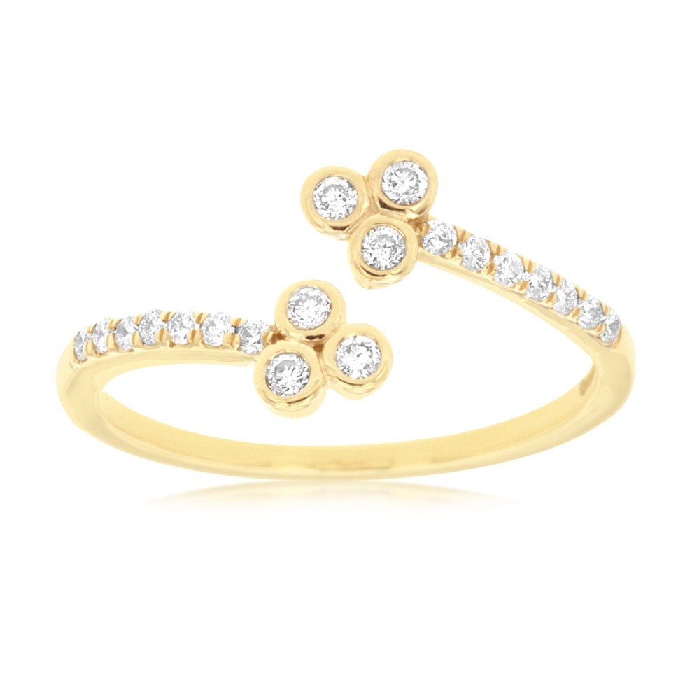 YELLOW GOLD DIAMOND RING C8164D