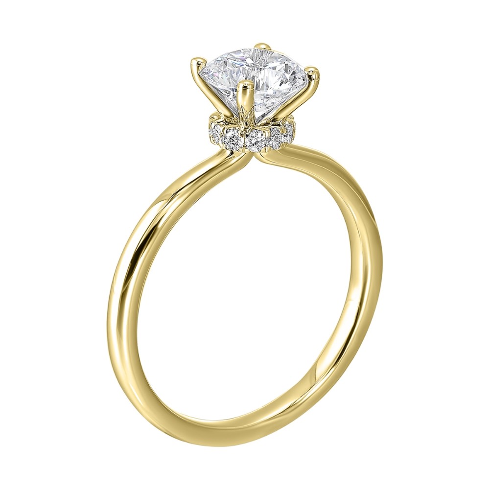 YELLOW GOLD DIAMOND SEMI-MOUNT W1270RN100SM-4YB