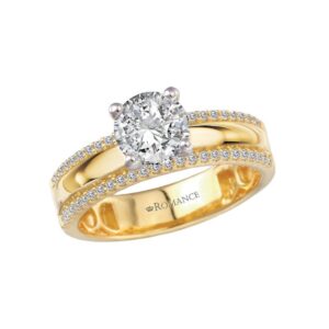 YELLOW GOLD DIAMOND SEMI-MOUNT 160251-RD200