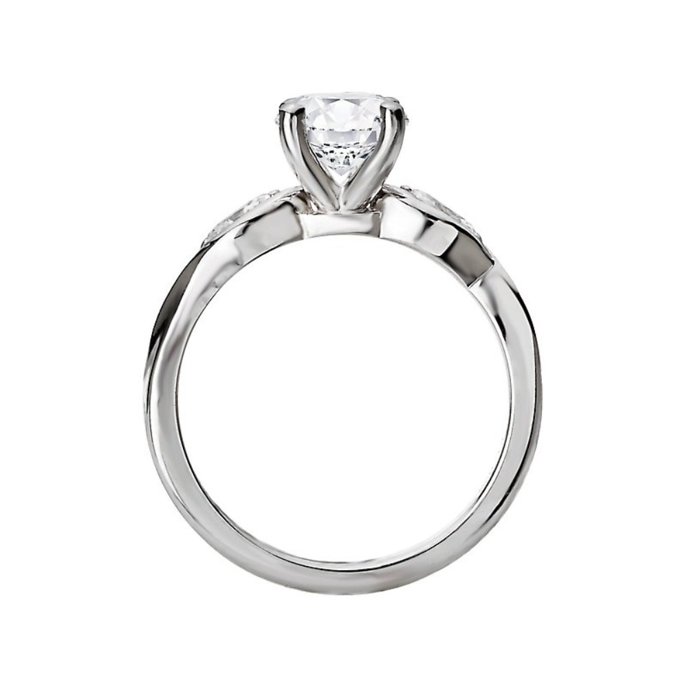 WHITE GOLD DIAMOND SEMI-MOUNT 160138-RD100