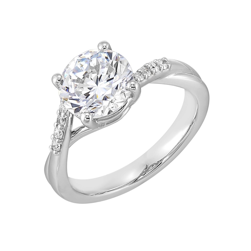 WHITE GOLD DIAMOND SEMI-MOUNT RG16554SM-4WB