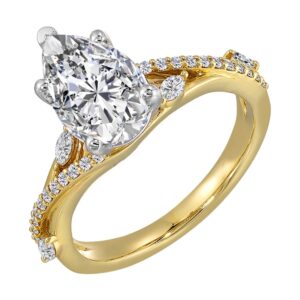 YELLOW GOLD DIAMOND SEMI-MOUNT W7052SN200SM-4YWB