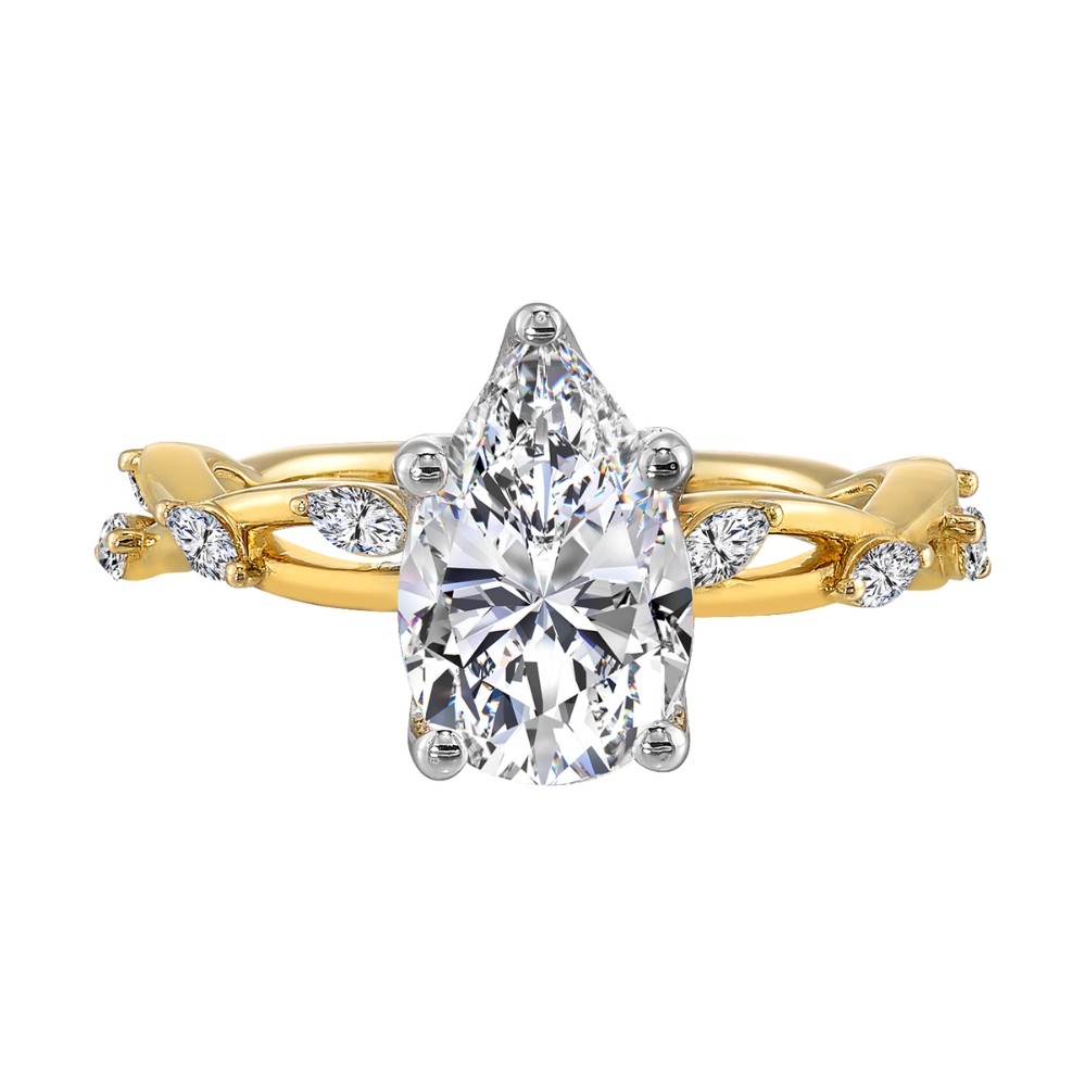 YELLOW GOLD DIAMOND SEMI-MOUNT W7041SN200SM-4YW