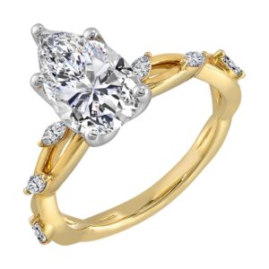 YELLOW GOLD DIAMOND SEMI-MOUNT W7041SN200SM-4YW