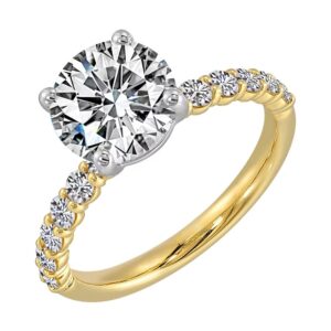 YELLOW GOLD DIAMOND ACCENT SEMI-MOUNT W6811RN200SM-4YW