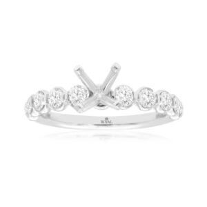 WHITE GOLD DIAMOND SEMI-MOUNT WH1333S