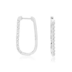 WHITE GOLD DIAMOND EARRINGS WH2445D