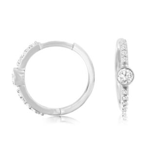 WHITE GOLD DIAMOND EARRINGS WH4071D