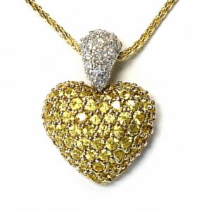 YELLOW & WHITE GOLD DIAMOND PENDANT PCP7874YS