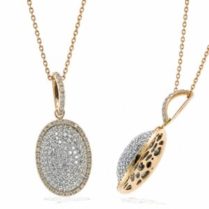 YELLOW GOLD DIAMOND PENDANT PWR11117D