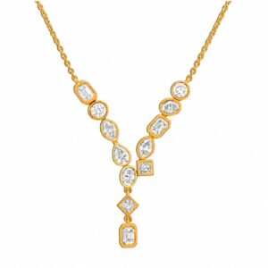 YELLOW GOLD DIAMOND NECKLACE N1358YG